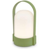 BRILONER Wireless Rechargeable 1W 50lm Dimmable LED Table lamp in Green