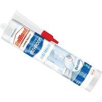 UniBond 'Anti-Mould' Kitchen & Bathroom Sealant Cartridge Translucent 274G in White