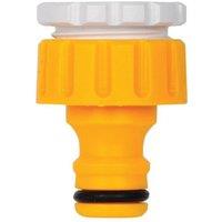 Hozelock 2175 Threaded Tap Connector 3/4In Bsp in Yellow
