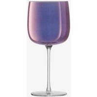 LSA Aurora 450ml Wine Glass Set of 4 Violet in Purple