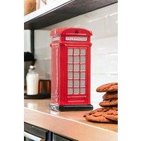 Oliphant Red Telephone Box Ceramic Biscuit Jar