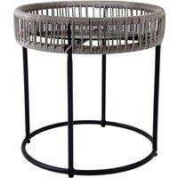 Charles Bentley Zanzibar Coffee Table Grey Side Rattan Side Table