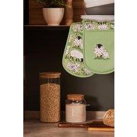 Ulster Weavers 'Woolly Sheep' Animal Print Double Oven Glove in Green