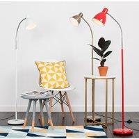 ValueLights Flexi Neck Gold Floor Lamp