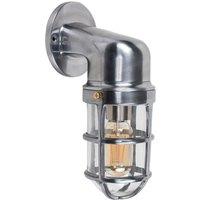 ValueLights Quay Single Silver Outdoor Wall Lantern