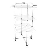 JVL Freestanding Foldable 3 Tier Drying Rack, White | Size: 1 Pack