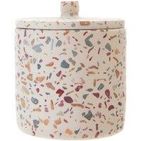 Orsina Gozo Concrete Terrazzo Cotton Jar in Grey