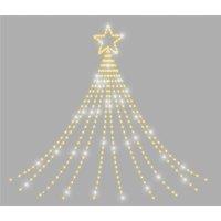 Xmas Haus 1.5m Waterfall Light chain 330 Led -10% twinkle in White | Size: 1 Pack