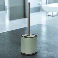 Showerdrape Echo Blue Steel Toilet Brush & Holder in Green