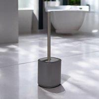 Showerdrape Echo Blue Steel Toilet Brush & Holder in Grey