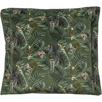 Evans Lichfield Manyara Zebra Tropical Printed Piped Cushion | Size: 50 cm x 50 cm