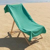 OHS Plain Microfibre Quick Dry Beach Towel Bathroom in Turquoise