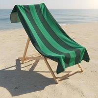 OHS Beach Towel Bath Travel Quick Dry Microfibre Absorbent in Green