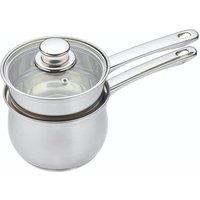 KitchenCraft Stainless Steel Porringer 16cm, Gift Boxed in Mid Grey