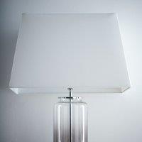K LIVING KLIVING 17" Modern White Rectangle Light Shade for Ceiling Pendant | Size: 17 inches
