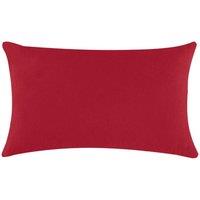 Smart Living Brushed Cotton Bed Linen Fitted Bedsheet or Pillowcase Pair Non Iron in Red | Size: Standard Pillow Case