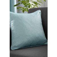Fusion 'Strata' Luxe Velvet Filled Cushion in Duck Egg Blue | Size: 43 cm x 43 cm