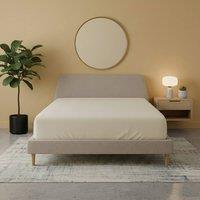 Snug City Flannelette Fitted Sheet Soft Brushed Cotton Bedding Warmth Comfort in Cream | Size: Super King