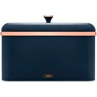 Tower Bread Bin - T826130MNB Cavaletto Stainless Steel Midnight Blue/Rose Gold in Dark Blue