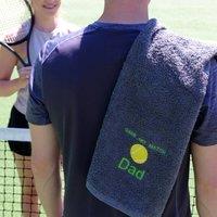 Duncan Stewart Personalised Tennis Towel in Navy