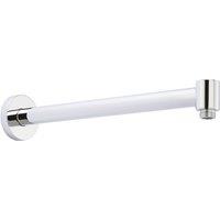Balterley Contemporary Wall Mount Round Shower Arm - 328mm - Chrome in Silver