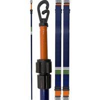 BARGAINS-GALORE Set Of 2 Heavy Duty 2.6M Telescopic Wash Line Pole 8.5Ft Home & Garden