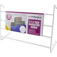 BARGAINS-GALORE 2 X Radiator Airer 4 Tier Clothes Dryer Indoor Towel Holder Laundry in White