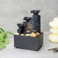 Menkind Well Being Modern 3-Tier Tabletop Fountain Serene Water Feature