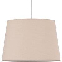 First Choice Lighting Natural Cotton 28cm Tapered Cylinder Pendant or Lamp Shade