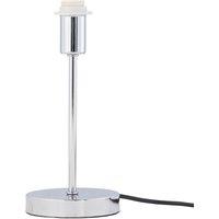 First Choice Lighting Chrome Touch Operated Stick Table Lamp Base Only in Silver