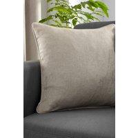 Fusion 'Strata' Luxe Velvet Filled Cushion in Natural | Size: 43 cm x 43 cm