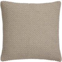 Drift Home 'Hayden' Filled 100% Cotton Basket Weave Cushion in Natural | Size: 43 cm x 43 cm