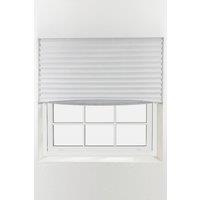 Furnished Stick On Blackout Blinds - No Drill Removable Portable Pleated Shades in White | Size: 85 cm width x 210 cm drop