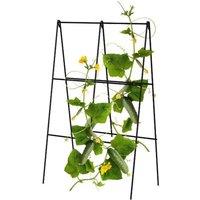 Primrose Folding A-Frame Cucumber Trellis in Powder Coated Steel Black 100cm