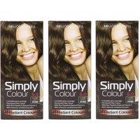 Simply Colour Permanent Hair Dye - Natural Light Brown 6.0 (Pack of 3)