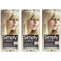 Simply Colour Permanent Hair Dye - Natural Light Blonde 9.0 (Pack of 3)