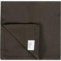 Dibor Set of 4 Mocha Traditional Cotton Kitchen Linen Table Cloth Napkins in Brown