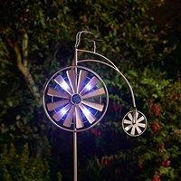Marco Paul 150cm Bronze Metal Penny Farthing Solar Wind Spinner
