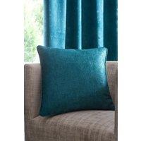 Fusion 'Strata' Luxe Velvet Filled Cushion in Dark Green | Size: 43 cm x 43 cm