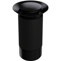 Balterley Unslotted Basin Waste without Overflow, Top Fix Installation, Black