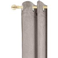 New Edge Blinds 16-19mm Geneva Extendable Eyelet Metal Curtain Pole Set in Gold | Size: 160 cm