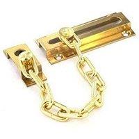 Securit Steel Door Chain in Brown