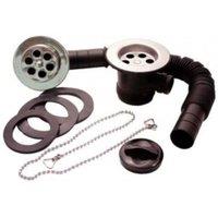 Oracstar Robimatic Waste Overflow Bath Kit in Black