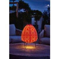 Garden Greatness Dome Standing Solar Lantern Garden in Red | Size: 1 Pack