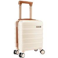 Cabin Max Anode 24L Hard Shell Underseat Small Suitcase - 40x30x20 cm in Cream | Size: 40 x 30 x 20 cm