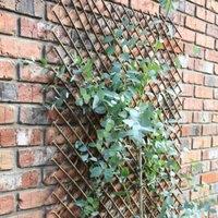 Samuel Alexander Tom Chambers Expanding Willow Panel 180cm x 60cm Garden Flower Rose Trellis Support in Brown | Size: 180 cm x 60 cm