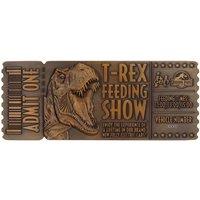 Jurassic Park Feeding Show Collectible Metal Ticket & Stand in Metallics