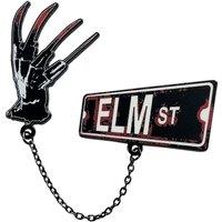 A Nightmare On Elm Street Limited Edition Pin Badge Set with Chain