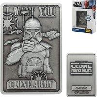 Star Wars The Clone Wars Captain Rex Collectible Metal Ingot in Metallics