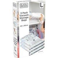 Black & Decker Vacuum Storage Bag (Pack of 3) in White | Size: Large